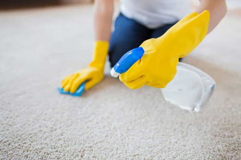 پاک کردن لکه رنگ از روی فرش به کمک سرکه